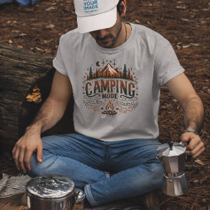 Kamperen Moderne Retro Typografie Tri-Blend Shirt
