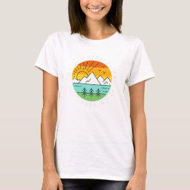 Kamperen Natuur Bos Kampeeravontuur RV Kamp T-shirt