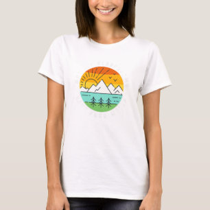 Kamperen Natuur Bos Kampeeravontuur RV Kamp T-shirt
