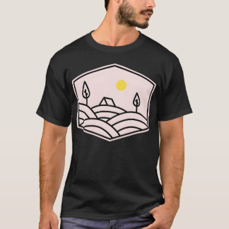 Kamperen Natuur Wild retro T-shirt