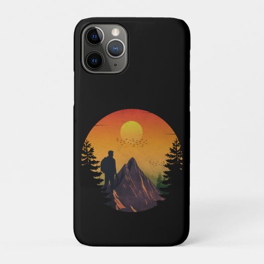 Kamperen natuur zonsondergang Case-Mate iPhone case (Achterkant)