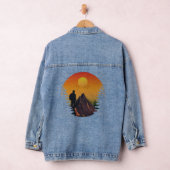 Kamperen natuur zonsondergang denim jacket (Hangar)