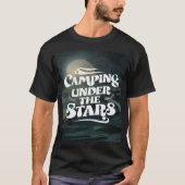 Kamperen onder sterren t-shirt (Voorkant)