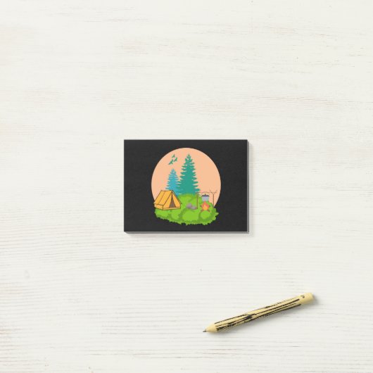 kamperen post-it® notes (Op bureau)