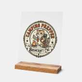 Kamperen Prepper Bushcraft Kat Kamperen Prepper Bu Acryl Bord (Hoek)