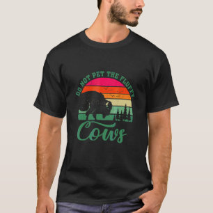 Kamperen Retro Bizon Aai De Fluffy Koeien Niet T-shirt