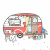 kamperen sticker (Voorkant)