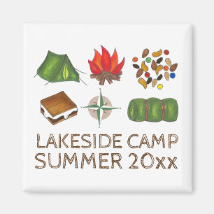 Kamperen Tent Kompas Kampvuur Slaapzak Magneet