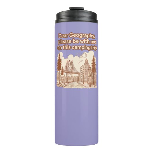 kamperen thermosbeker (Voorkant)