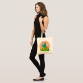 kamperen tote bag (Voorkant (model))