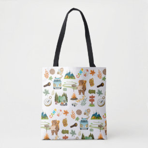 kamperen tote bag