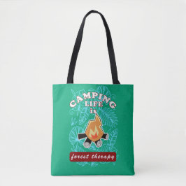 kamperen tote bag