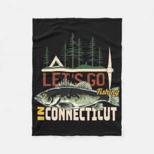 Kamperen Vissen In Connecticut - Natuur Connecticu Fleece Deken