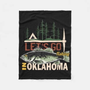 Kamperen Vissen In Oklahoma - Natuur Oklahoma Vis Fleece Deken