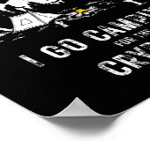 Kamperen voor de Cryptiden Bigfoot Mothman Alien S Poster (Hoek)