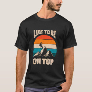 Kamperen Wandelen ik hou van bovenop T-shirt