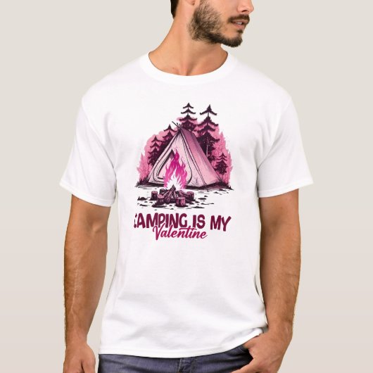 kamperende kamperende kamperbergen wanderlust , wa t-shirt (Voorkant)