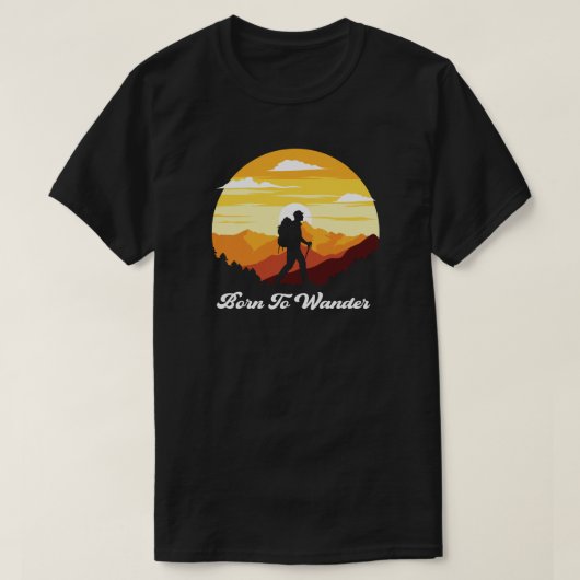 kamperende kamperende kamperbergen wanderlust , wa t-shirt (Design voorkant)