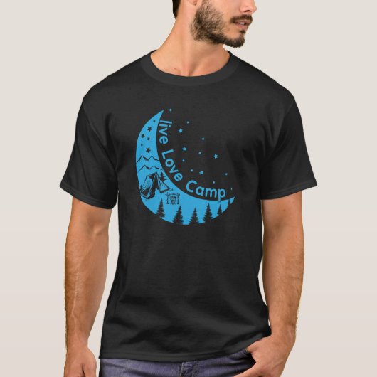 kamperende kamperende kamperbergen wanderlust , wa t-shirt (Voorkant)