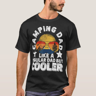 Kamperende Papa Net Als Een Gewone Papa Maar Koele T-shirt
