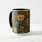 Kamperfoelie Bloempatroon van William Morris Mok (Voorkant links)