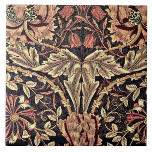 Kamperfoelie, een ontwerp van William Morris, Tegeltje