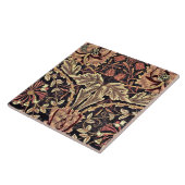 Kamperfoelie, een ontwerp van William Morris, Tegeltje (Zijkant)