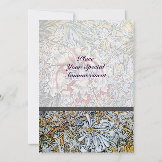 KAMPERFOELIE Rode Ruby Monogram Champagne Metaal Kaart (Achterkant)