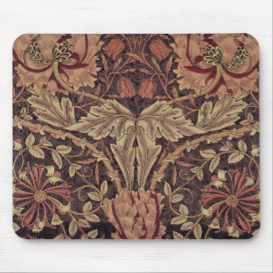 Kamperfoelie van William Morris, Tuin Bloemen Kuns Muismat