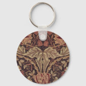 Kamperfoelie van William Morris, Tuin Bloemen Kuns Sleutelhanger (Voorkant)