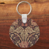 Kamperfoelie van William Morris, Tuin Bloemen Kuns Sleutelhanger (Voorkant)