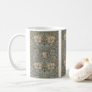 Kamperfoelie van William Morris, Vintage Bloemen K Koffiemok