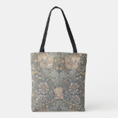 Kamperfoelie van William Morris, Vintage Bloemen K Tote Bag (Achterkant)