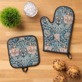 Kamperfoelie, William Morris Ovenwant & Pannenlap Set (Top down)