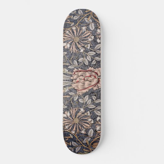 Kamperfoelieprint (van William Morris) Persoonlijk Skateboard (Voorkant)