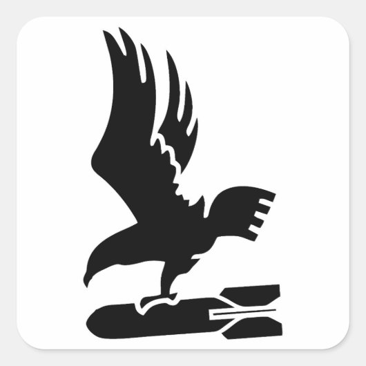 Kampfgeschwader 2 (1./KG 2) Insignia Vierkante Sticker (Voorkant)