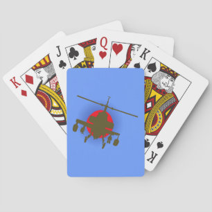 Kampfhubschrauber-gevechtshelikopter Pokerkaarten