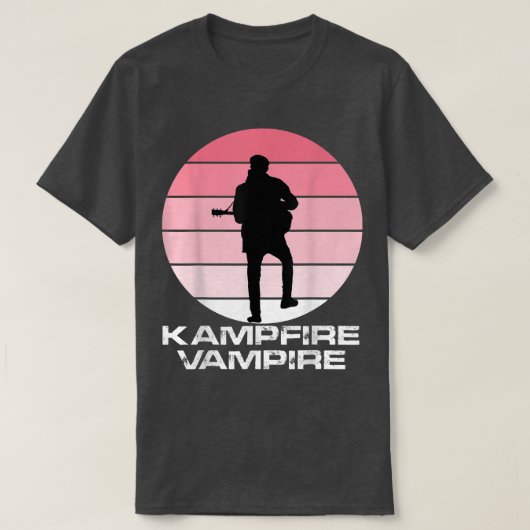 Kampfire Vampire T Shirt Scottish Music Black T-sh (Design voorkant)
