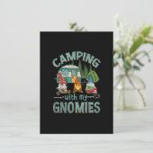 Kampieren met mijn Gnomies Funny Gnome Kamp Vrouwe Kaart (Staand voorkant)