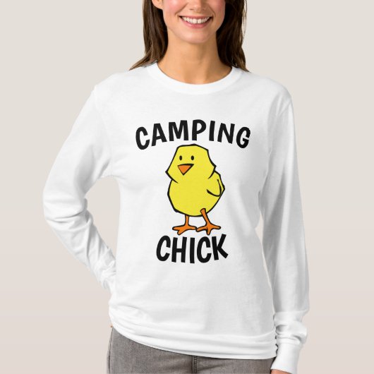 KAMPING CHICK T-shirts voor dames (Voorkant)