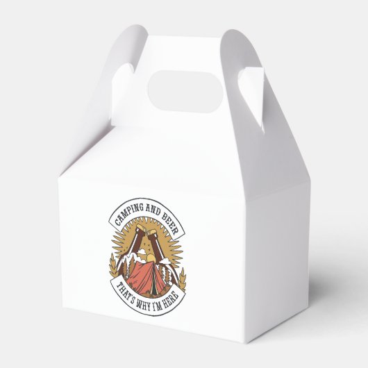 Kamping en bier bedankdoosjes (Voorkant Zijde)
