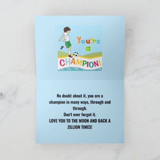 KAMPIOEN AANMOEDIGING KAART VOOR KIND (Binnen)