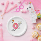 Kampioen Donut Hole Onderdompeling Papieren Bordje (Feest)