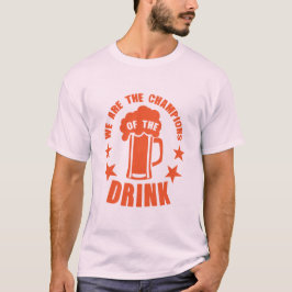 kampioen drinkalcohol t-shirt