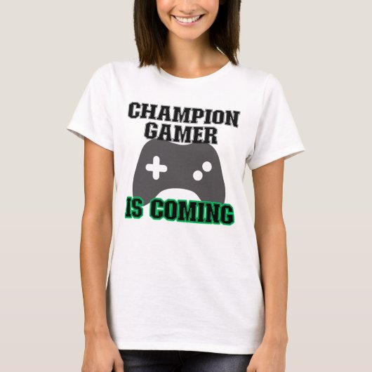 Kampioen Gamer komt.w T-shirt (Voorkant)