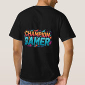 Kampioen Gamer  T-shirt (Achterkant)