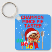 Kampioen Gehakt Taart Taster - Santa Sleutelhanger (Voorkant)