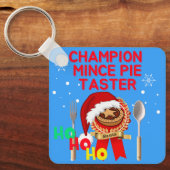 Kampioen Gehakt Taart Taster - Santa Sleutelhanger (Voorkant)