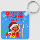 Kampioen Gehakt Taart Taster - Santa Sleutelhanger (Achterkant)
