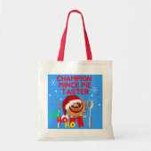 Kampioen Gehakt Taart Taster - Santa Tote Bag (Voorkant)